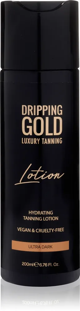 Лосьон-автозагар для тела Dripping Gold Luxury Tanning Lotion с интенсивным эффектом, увлажняющий, 200 мл, оттенок Ultra Dark