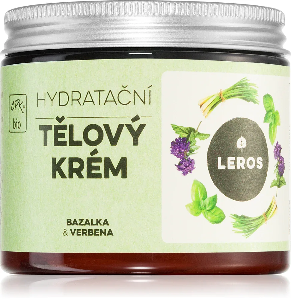Leros Body cream basil & verbena - Крем для тела питание и увлажнение, 200 мл