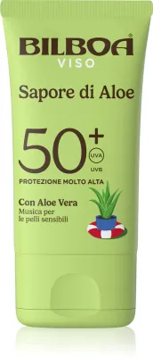 Bilboa Sapore di Aloe Viso - Крем для загара с алоэ SPF 50+, 40 мл