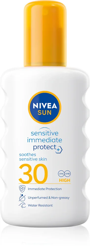 NIVEA SUN Protect & Sensitive - Солнцезащитный спрей SPF 30, 200 мл