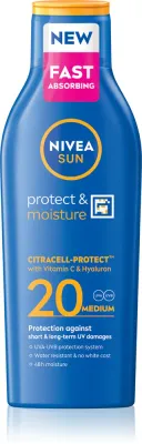NIVEA SUN Protect & Moisture - Молочко для загара SPF 20, 200 мл