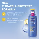 NIVEA SUN Protect & Moisture - Молочко для загара SPF 20, 200 мл — фото 3