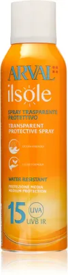 Arval IlSole Transparent Protective Spray SPF 15 - Солнцезащитный крем в спрее SPF 15, 200 мл