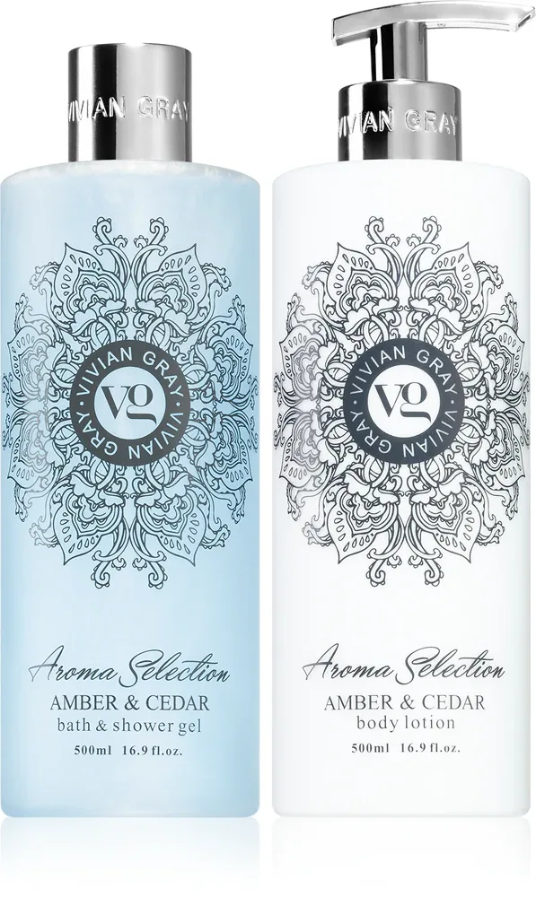 Vivian Gray Aroma Selection Amber & Cedar - Набор подарочный для лица