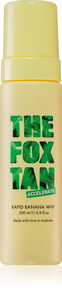 The Fox Tan Rapid Banana Whip - Крем для тела с ускоренным и продлевающим загаром на основе защитного фильтра, 200 мл