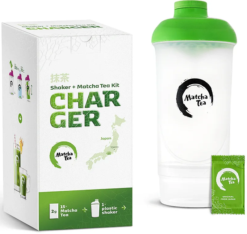 Набор чай матча и шейкер Matcha Tea BIO Charger Z500, с шейкером 500 мл