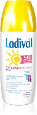 Ladival Sensitive Plus - Охранный спрей прозрачный против старения кожи для чувствительной кожи SPF 50+, 150 мл