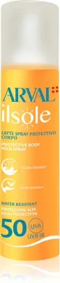 Arval IlSole Protective Body Milk Spray SPF 50 - Защитное молочко для тела в спрее, 200 мл