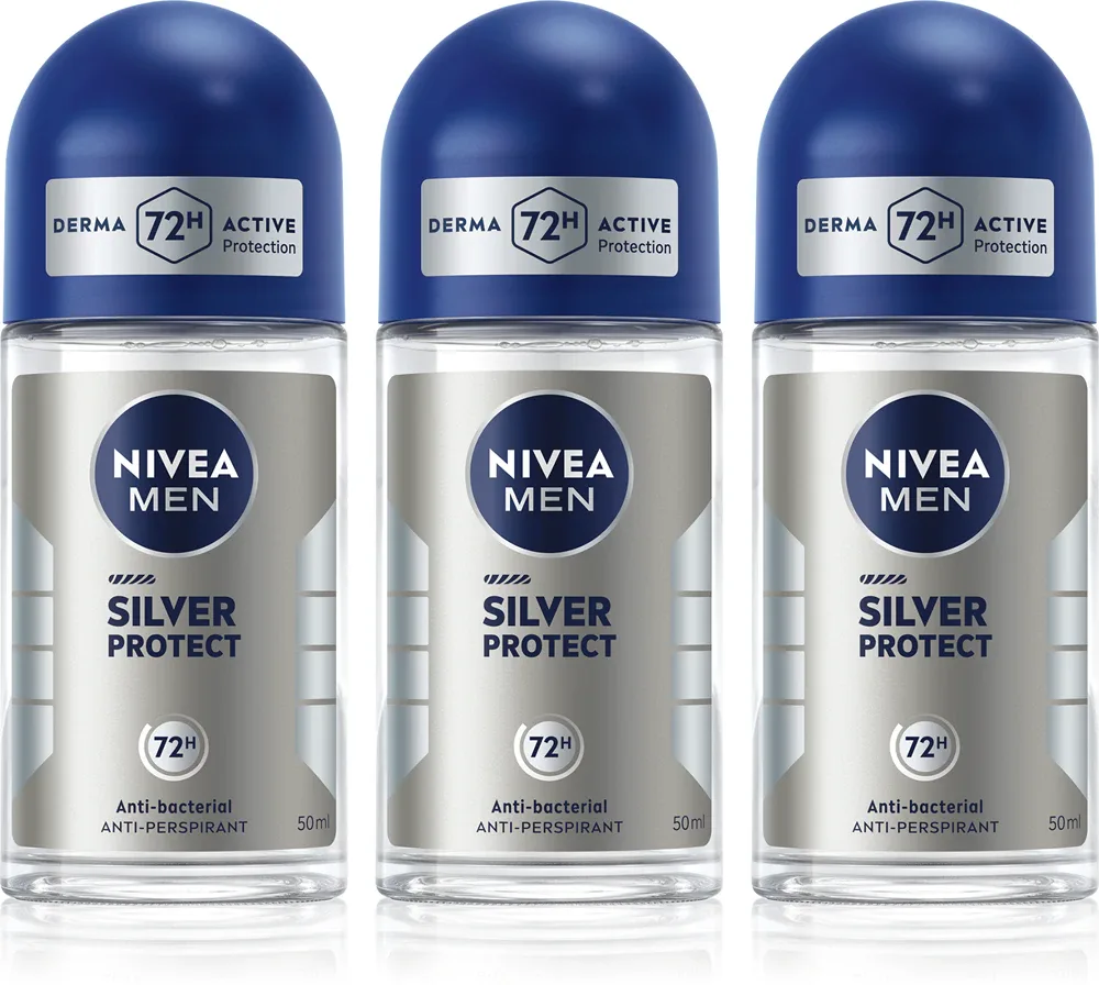 NIVEA MEN Silver Protect - Антиперспирант ролл-он на 48 часов, 3 мл