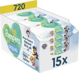 Pampers Harmonie Aqua Paw Patrol - Увлажняющие очищающие салфетки для детей, 144 шт — фото 1