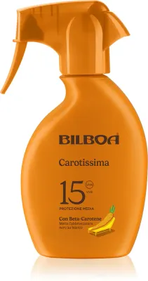 Bilboa Carotissima Trigger - Спрей для загара с бета-каротином SPF 15, 250 мл