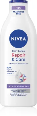 NIVEA Repair & Care Sensitive - Успокаивающее молочко для тела для сухой и чувствительной кожи, 400 мл
