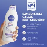 NIVEA Repair & Care Sensitive - Успокаивающее молочко для тела для сухой и чувствительной кожи, 400 мл — фото 2