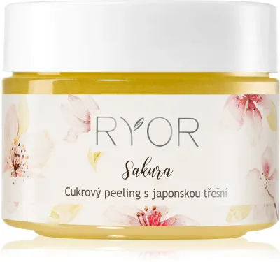 RYOR Sakura - Деликатный сахарный пилинг для очищения и питания кожи, 325 г
