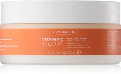 Revolution Skincare Body Vitamin C (Glow) - Розовый крем для тела, увлажняющий и осветляющий, 200 мл
