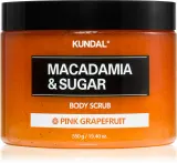 KUNDAL Macadamia & Sugar Body Scrub Pink Grapefruit - Нежный скраб для тела с успокаивающим действием, 550 г — фото 1