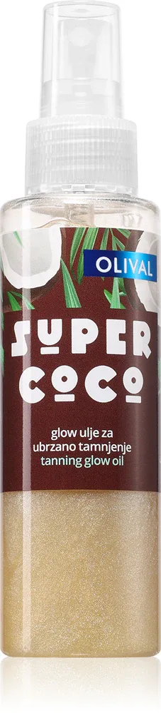Olival SUPER Coco - Крем для тела с блестками для загара, 100 мл