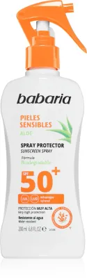 Babaria Sun Sensitive - Солнцезащитный спрей для чувствительной кожи SPF 50+, 200 мл