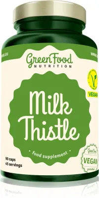 Добавка пищевая GreenFood Nutrition Milk Thistle с силимарином расторопши, в капсулах, 90 капс
