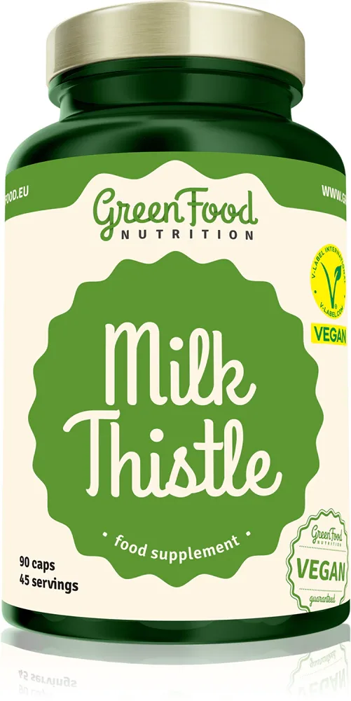 Добавка пищевая GreenFood Nutrition Milk Thistle с силимарином расторопши, в капсулах, 90 капс
