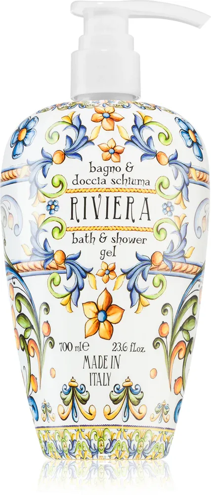 Пенка для душа Rudy - Le Maioliche Riviera, увлажняющая, для ежедневного применения, 700 мл