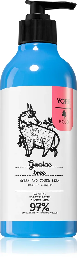 Yope Wood Guaiac Tree - Увлажняющий гель для душа, 400 мл