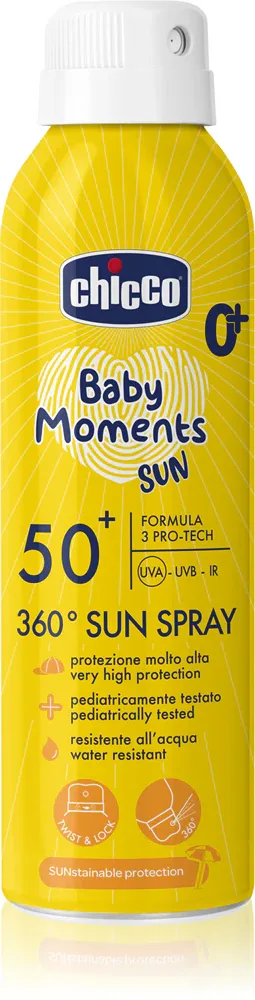 Chicco Baby Moments Sun - защитный спрей для детей 0 m+, 150 мл