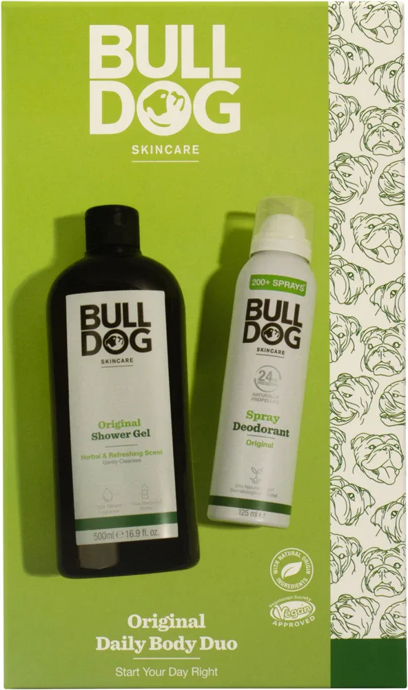 Bulldog Original Daily Refresh - Подарочный набор для мужчин для тела, 2 шт
