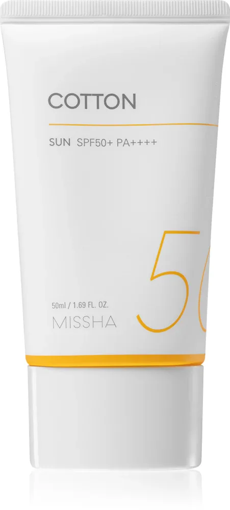 Missha All Around Safe Block Cotton Sun - Солнцезащитный крем SPF 50+ для чувствительной и аллергической кожи, 50 мл