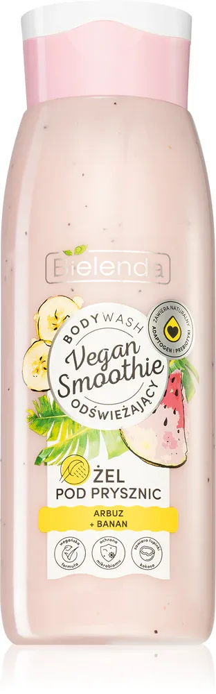 Bielenda Vegan Smoothie Watermelon + Banana - Нежный гель для душа, 400 мл