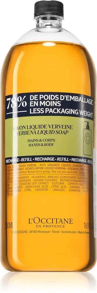 L’Occitane Shea Verbena - Жидкое мыло для рук сменный блок, 500 мл