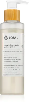 Lobey Body Care Gel na holení pro tělo a intimní partie - Гель для бритья тела для интимных зон, 200 мл
