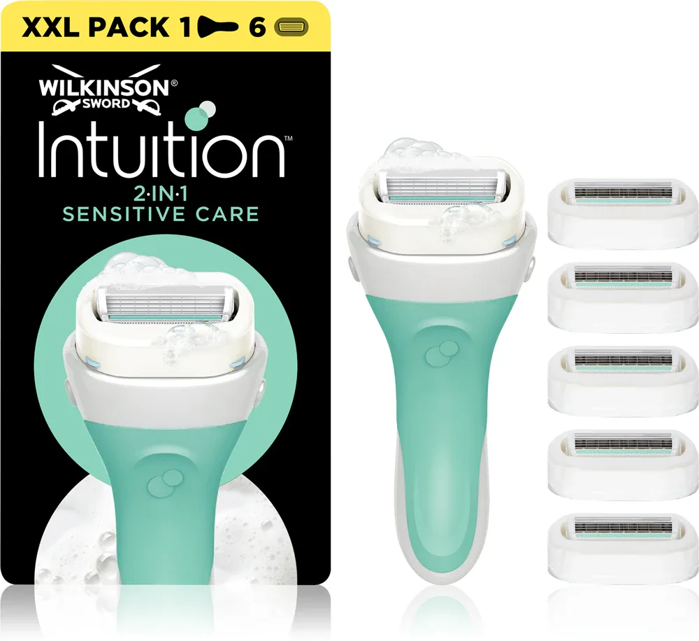 Wilkinson Sword Intuition Sensitive Care - Бритва + запасные головки 6 шт