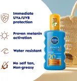 NIVEA SUN Protect & Bronze - Интенсивный спрей для загара SPF 20, 200 мл — фото 2