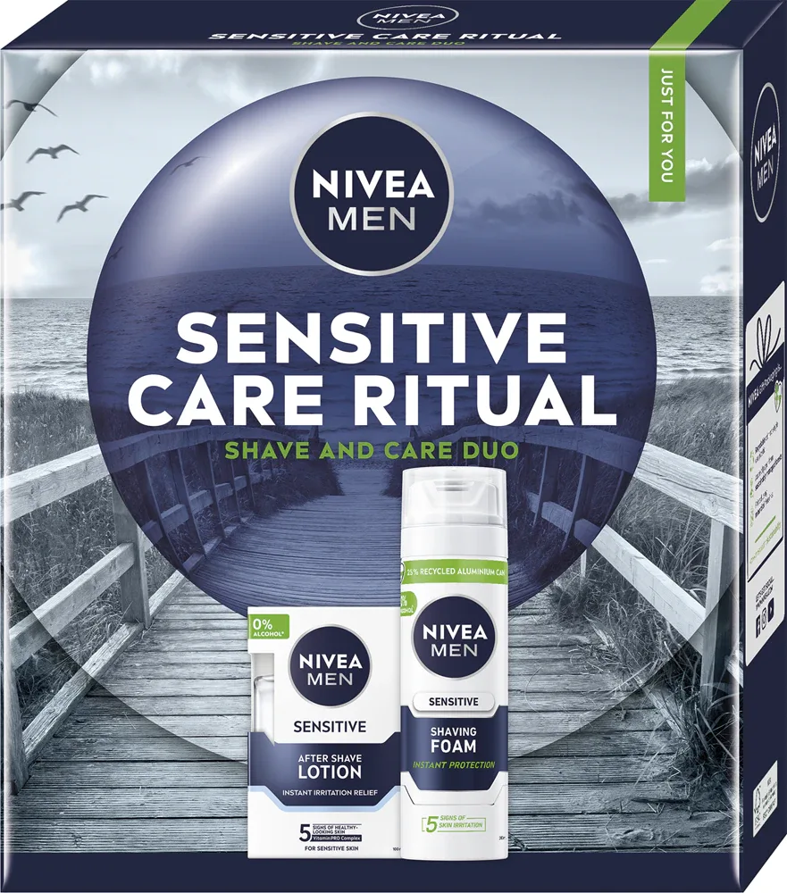 NIVEA MEN Sensitive Care Ritual - Подарочный набор для бритья