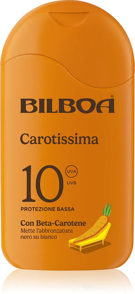 Bilboa Carotissima Crema - Молочко для загара с бета-каротином SPF10, 200 мл