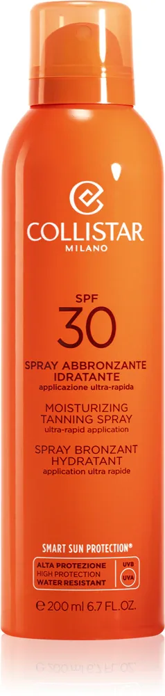 Collistar Special Perfect Tan Moisturizinig Tanning Spray - Солнцезащитный спрей SPF 30 SPF 30, 200 мл