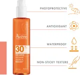 Avene Sun Care Oil - Солнцезащитное масло в спрее SPF 30, 200 мл — фото 4