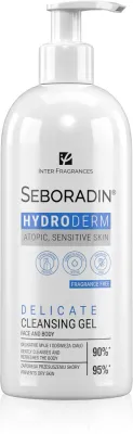 Seboradin Hydroderm - Нежный очищающий гель для тела и лица dla cery wrażliwej, 400 мл