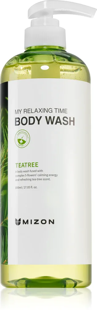 Mizon My Relaxing Time Tea Tree - Освежающий гель для душа для проблемной и жирной кожи, 800 мл