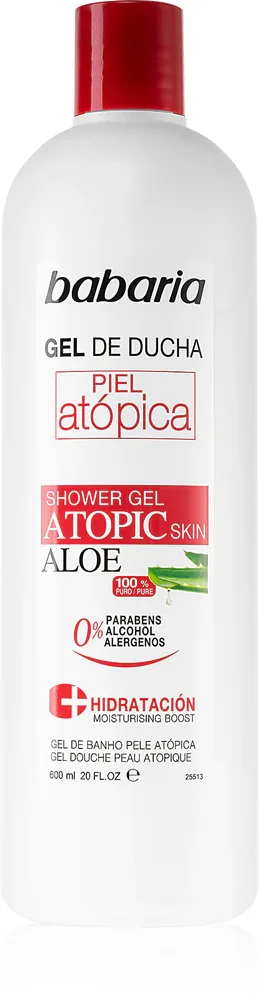 Babaria Aloe Vera - Гель для душа для атопической кожи, 600 мл