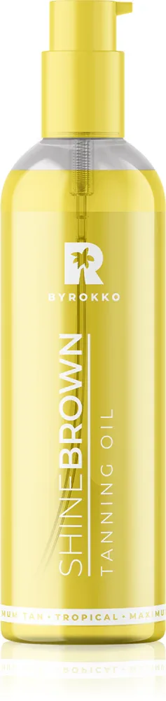 BYROKKO Shine Brown Tanning Oil - Крем для тела, ускоряющий и продлевающий загар, 145 мл