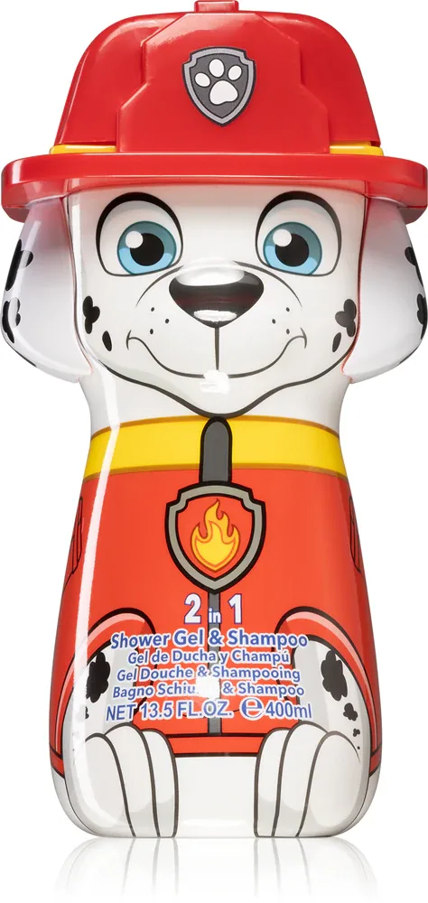 Nickelodeon Paw Patrol Marshall - Гель для душа и шампунь 2 в 1 для детей, 400 мл