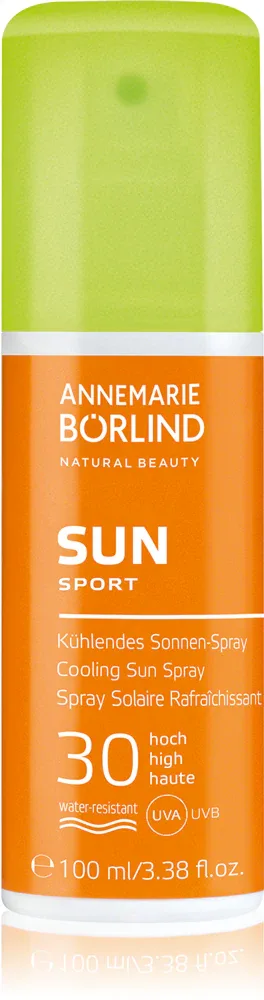 ANNEMARIE BÖRLIND SUN SPORT - Солнцезащитный спрей с охлаждающим эффектом SPF 30, 100 мл