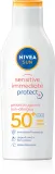 NIVEA SUN Sensitive Immediate - Молочко для загара для чувствительной кожи SPF 50+, 200 мл — фото 1