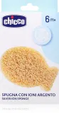 Chicco Silver Ion Sponge 6m+ - Детский крем для мытья с ионами серебра, 1 шт — фото 1