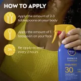 Молочко NIVEA SUN Protect Moisture солнцезащитное, SPF 30, водостойкое, 270 мл — фото 6