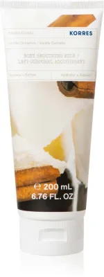 Korres Vanilla & Cinnamon - Питательное молочко для тела с маслом миндаля, 200 мл