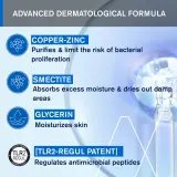 Uriage Bariederm Cica Drying Repairing Spray - Осушительный восстанавливающий спрей с медью и цинком, 100 мл — фото 4