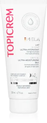 Topicrem MELA Unifying Ultra-Moisturizing Milk SPF15 - Увлажняющее молочко против пигментных пятен на коже